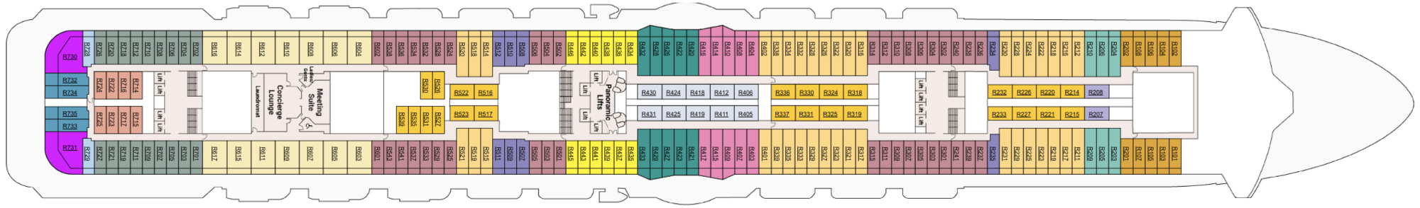 Deck 14 - Riviera plan